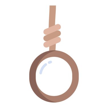 Darağacı ikon vektör illüstrasyonu 