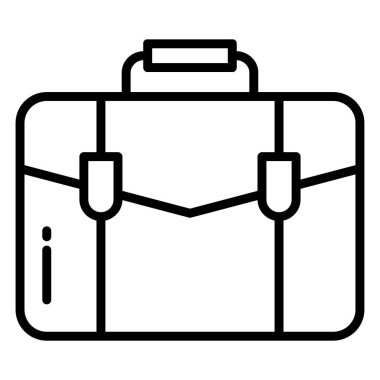 Basit vektör simgesi, Evrak Çantası illüstrasyonu 
