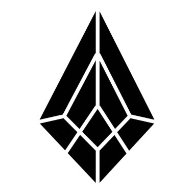 Elmas. Web simgesi basit tasarım