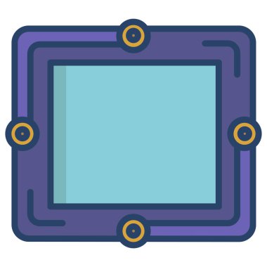 çerçeve simge vektör çizim 