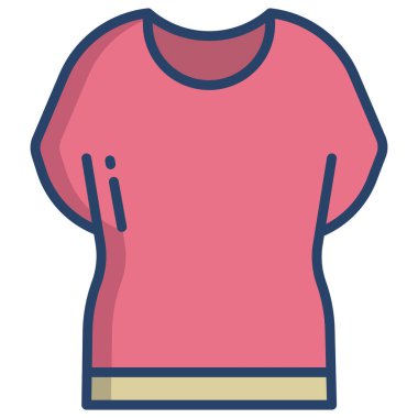 t-shirt basit simgesi, vektör çizim