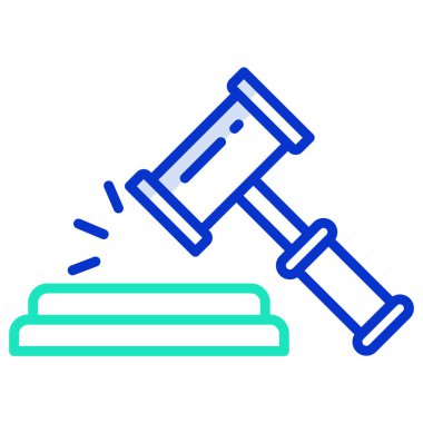 Basit vektör simgesi, Açık Artırmanın illüstrasyonu