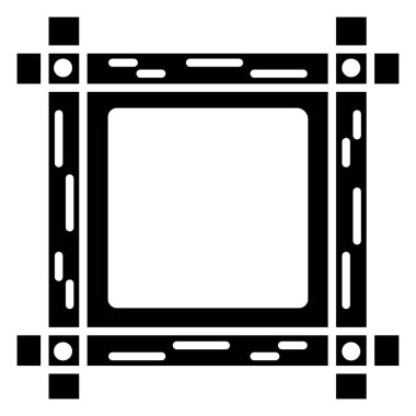 çerçeve simge vektör çizim 