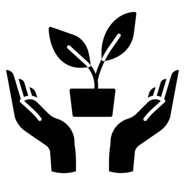 Bitki. Web simgesi basit illüstrasyon