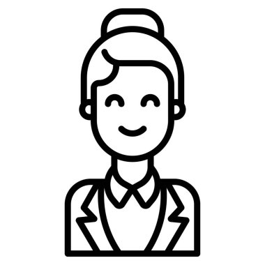 avatar simgesi web vektör çizimi