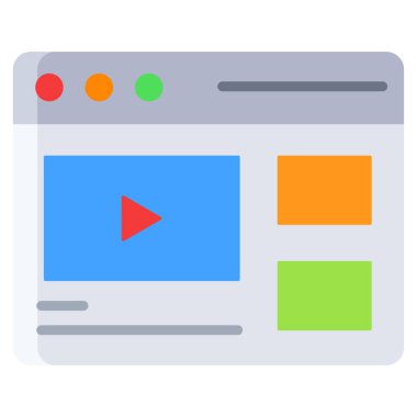 Video yayını. Basit resimleme