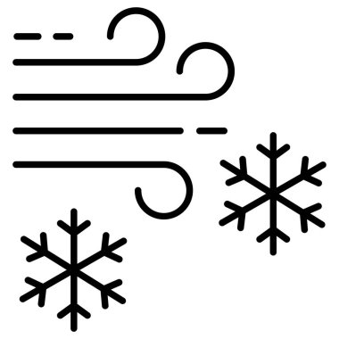 Kar. Web simgesi basit illüstrasyon