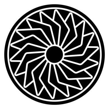 soyut çiçek süsleme, vektör çizim 