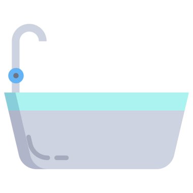 Küvet vektör çizim 