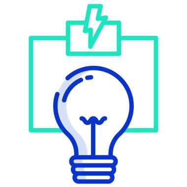 Bir fikrim var. Web simgesi basit illüstrasyon