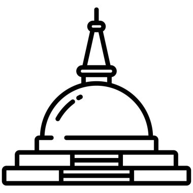 Basit vektör simgesi, Stupa illüstrasyonu