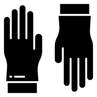 Eldiven. Web simgesi basit illüstrasyon 