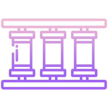 Bina. Web simgesi basit illüstrasyon