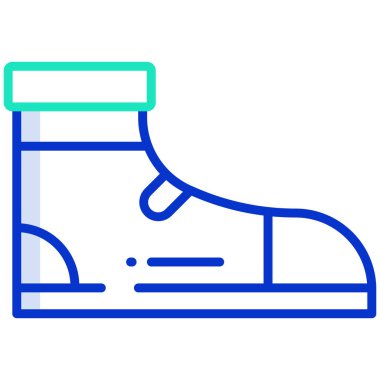 Beyaz arkaplanda basit bir ayakkabı simgesi