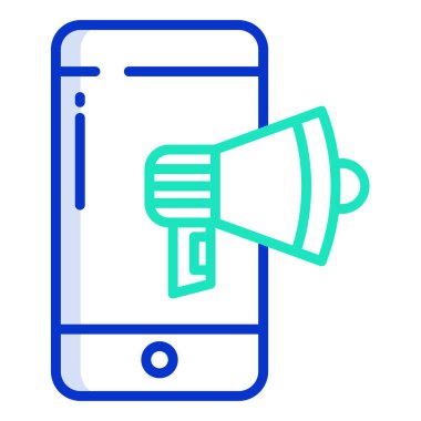  Cep telefonu web simgesi, vektör çizim