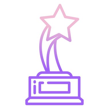 Basit vektör simgesi, ödül illüstrasyonu 