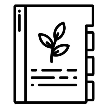 Kitap. Web simgesi basit illüstrasyon