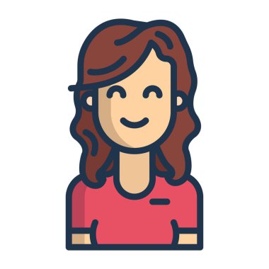 avatar simgesi web vektör çizimi