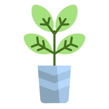 Bitki. Web simgesi basit tasarım