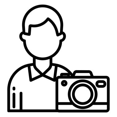 Kamera. Web simgesi basit illüstrasyon