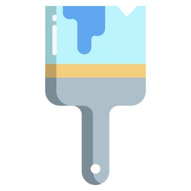 Boya fırçası. Basit resimleme