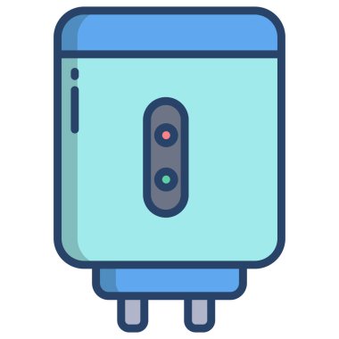 Su ısıtıcı simge vektör çizim