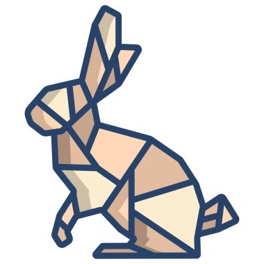 Tavşan Ağı simgesi, vektör illüstrasyonu