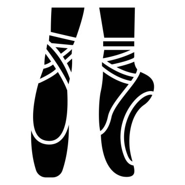 Basit vektör simgesi, Bale ayakkabılarının çizimi