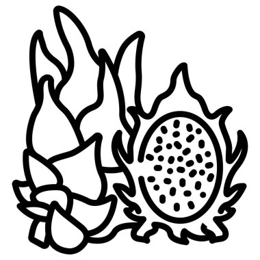 meyve ikonu vektör illüstrasyonu 