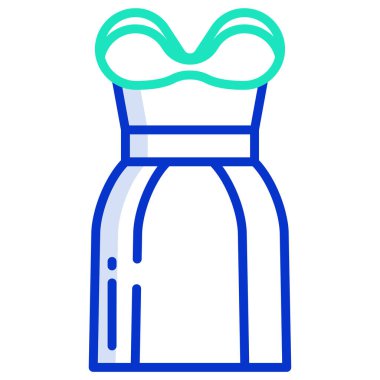 Basit vektör resimleme simgesi, düğün konsepti