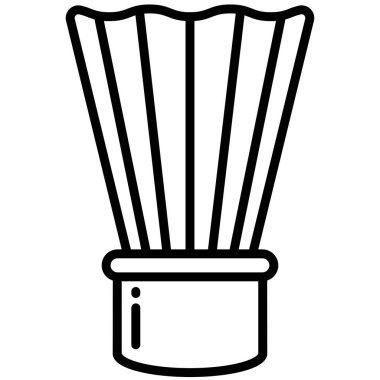 Basit vektör simgesi, tıraş aracının illüstrasyonu