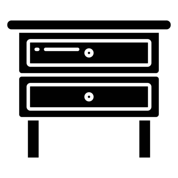 Lámpara Mesa Icono Simple Ilustración Vectorial — Archivo Imágenes Vectoriales