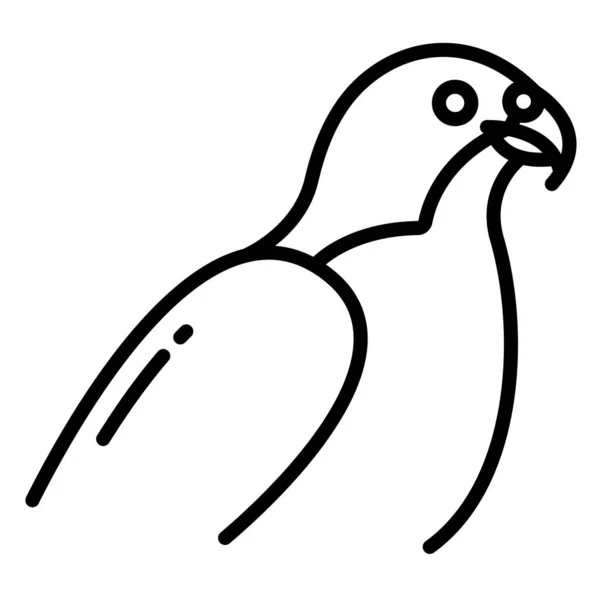 Oiseau Icône Web Illustration Simple — Image vectorielle