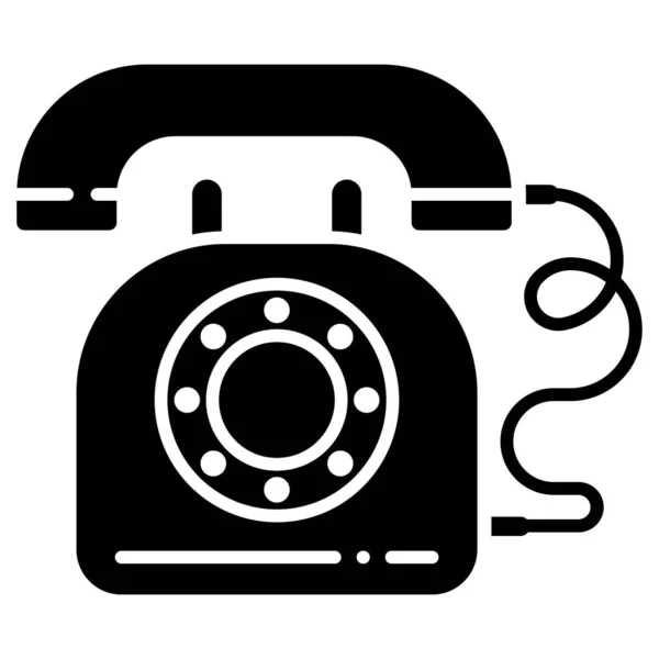 Telefon Web Symbol Vektor Illustration — Stockvektor