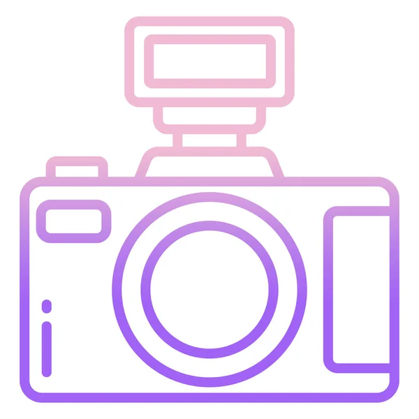 Een Camera Web Icoon Eenvoudige Illustratie — Stockvector