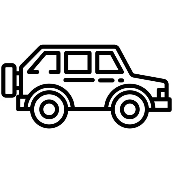 Coche Icono Web Diseño Simple — Vector de stock