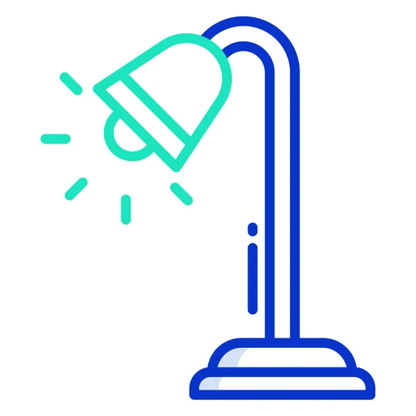 Stolní Lampa Jednoduché Ikony Vektorové Ilustrace — Stockový vektor