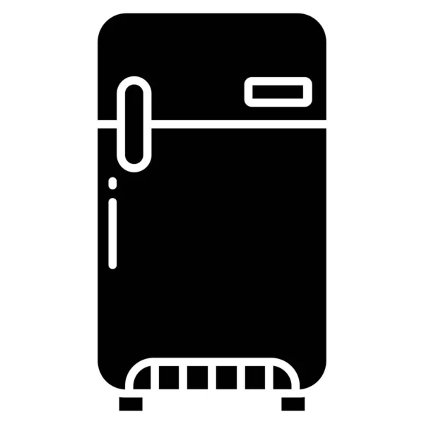 Refrigerador Icono Web Ilustración Simple — Vector de stock