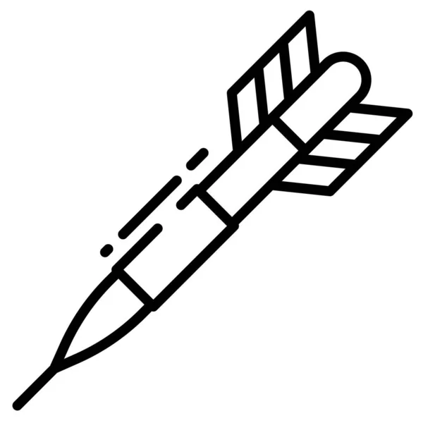 Darts Icon Vector Illustration — Stock Vector