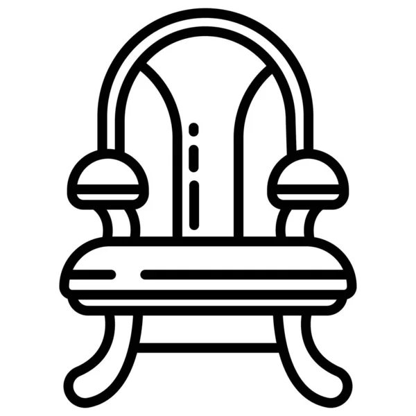 Sofa Web Symbol Einfache Illustration — Stockvektor