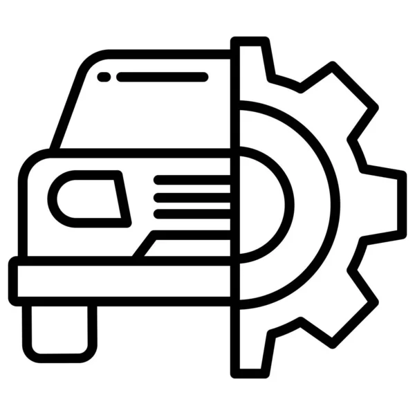 Auto Reparatie Web Icoon — Stockvector