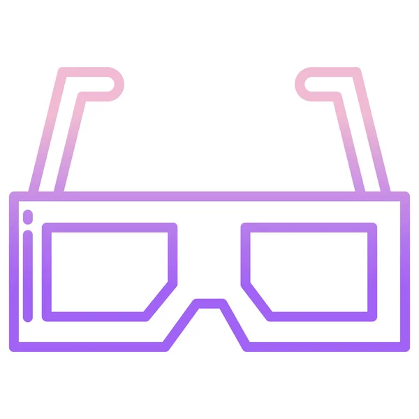 Een Bril Web Icoon Eenvoudige Illustratie — Stockvector