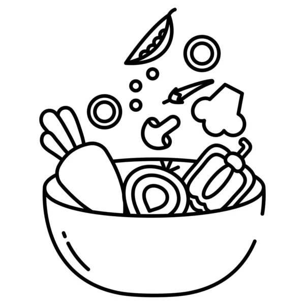 Légumes Icône Web Illustration Vectorielle Simple — Image vectorielle