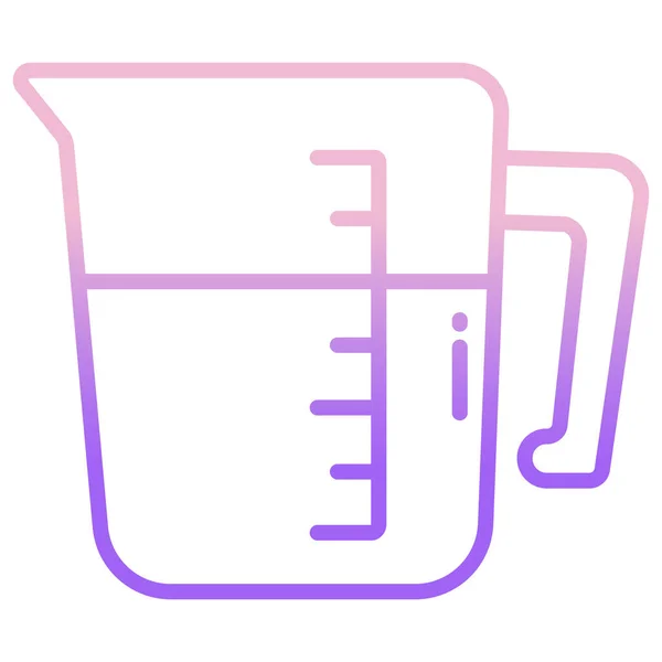 Vaso Precipitados Icono Web Ilustración Simple — Archivo Imágenes Vectoriales