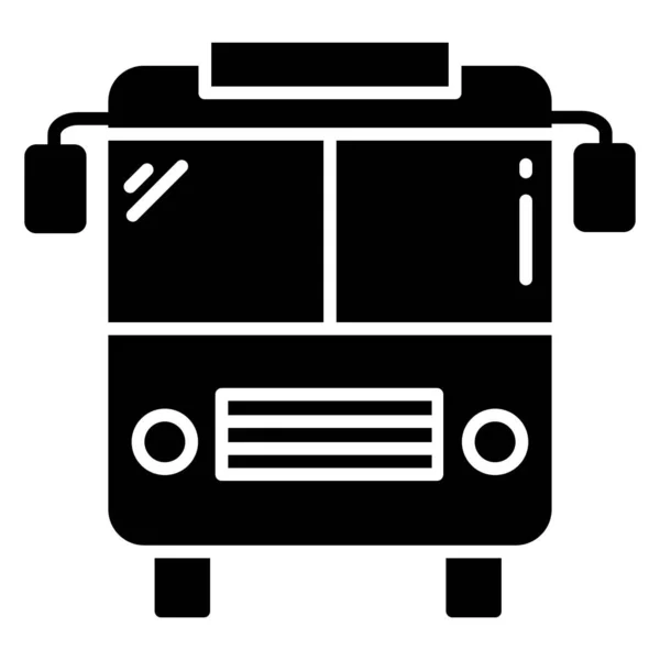 Autobús Icono Web Diseño Simple — Vector de stock