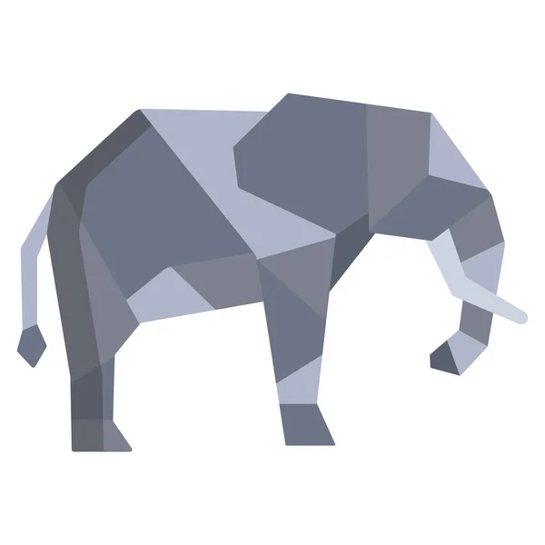 Слон Веб Значок Векторні Ілюстрації — стоковий вектор