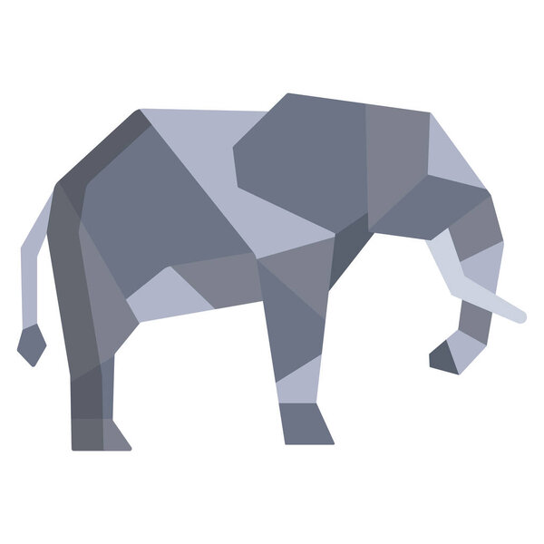 elephant  web icon, vector illustration 