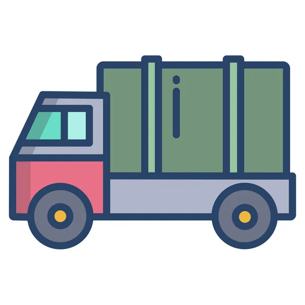 Icône Web Camion Illustration Simple — Image vectorielle