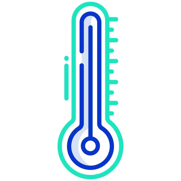 Thermometer Einfaches Symbol Vektorabbildung — Stockvektor