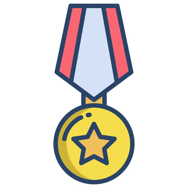 Medalha Ícone Web Ilustração Simples — Vetor de Stock